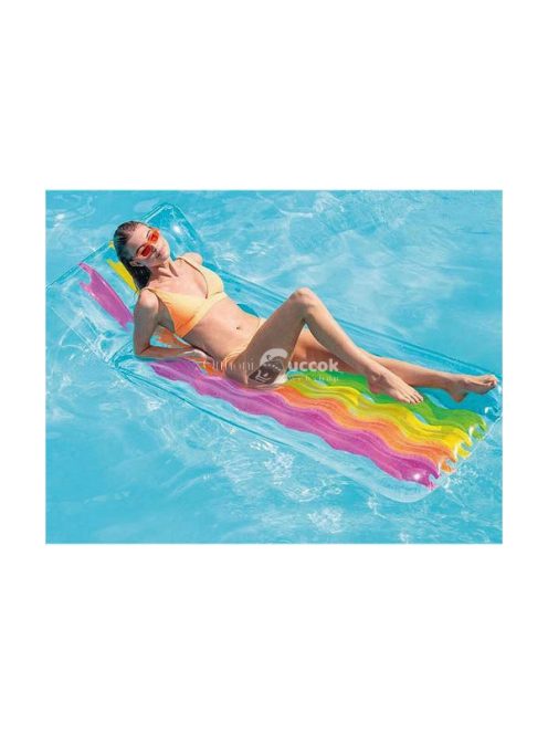 Intex - Felfújható strandmatrac szivárványos