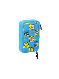 Nagyalakú Minyonos tolltartó, írószerekkel