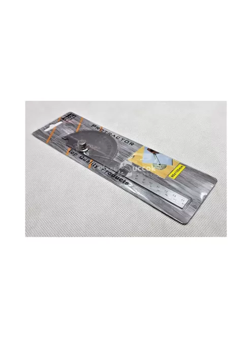 Fém vonalzó és szögmérő