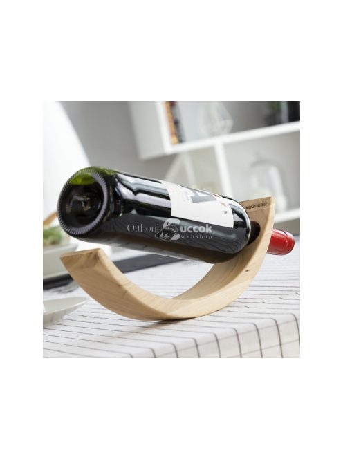 INNOVAGOODS Lebegő fa borosüveg tartó