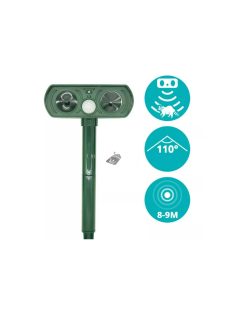 Napelemes állatriasztó, infravörös szenzoros riasztó