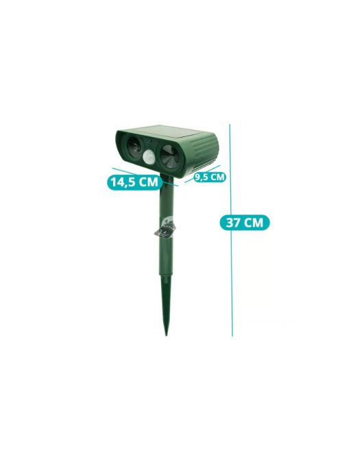 Napelemes állatriasztó, infravörös szenzoros riasztó