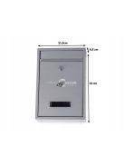 Klasszikus acél postaláda