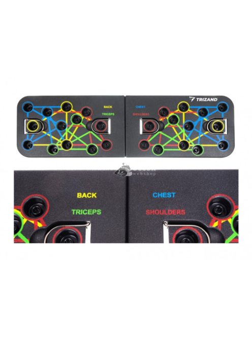 Edzőtábla fogantyúval és fitneszkötéllel