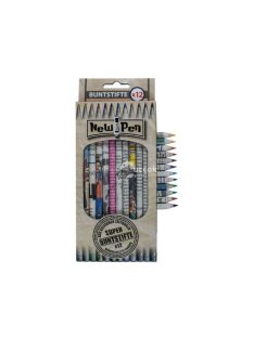   New Pen: Újrahasznosított színes ceruza készlet - 12 darab