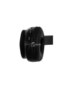 Cicafüles vezeték nélküli fejhallgató - fekete