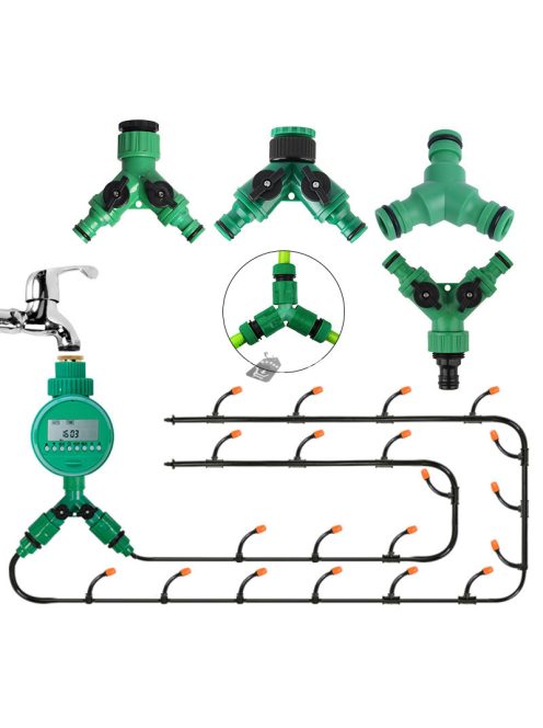 Műanyag kétutas szelep csaphoz