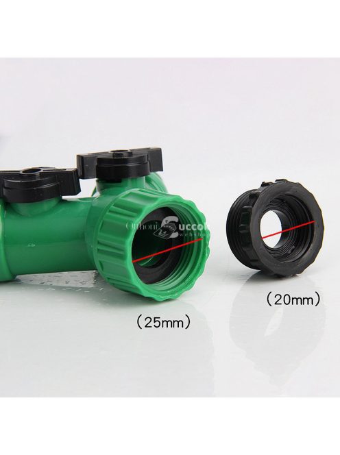 Műanyag kétutas szelep csaphoz