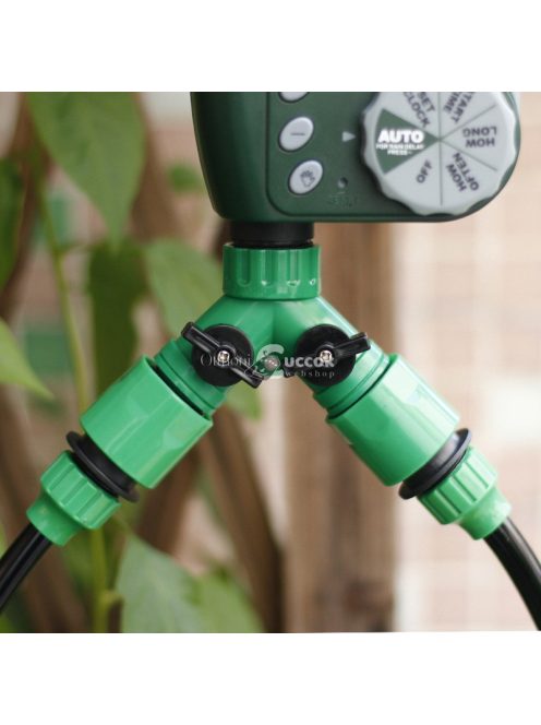 Műanyag kétutas szelep csaphoz