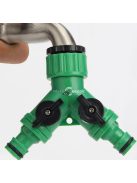 Műanyag kétutas szelep csaphoz