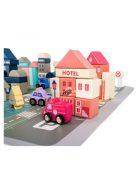 Fa kocka játék város készlet