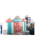 Fa kocka játék város készlet