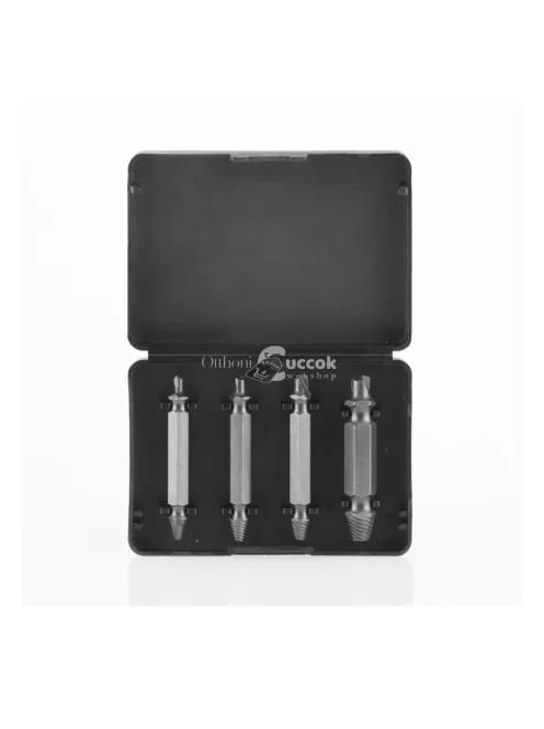 4 fejből álló csavareltávolító készlet