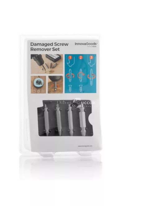 4 fejből álló csavareltávolító készlet