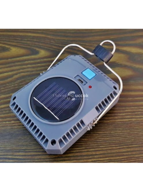 Napelemes kempinglámpa USB töltővel