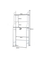 Többszintes polc mosógép fölé