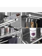 Fürdőszobai fém polc