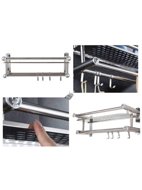 Fürdőszobai fém polc