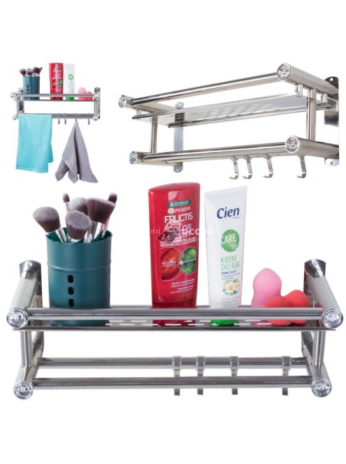 Fürdőszobai fém polc