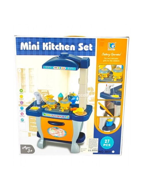 Mini Kitchen set - óvodai játék konyha 27 db-os