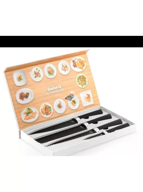 4db-os Black Shark kés készlet