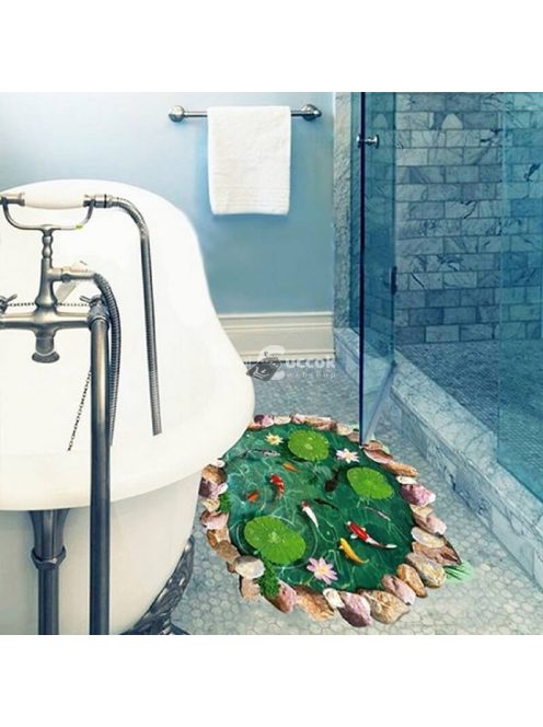 Padlómatrica, öntapadós padlómatrica (kerti tó mintás)