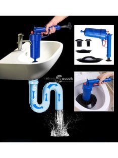 Duguláselháritó négyféle szívófejjel