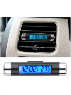 Autós hőmérséklet, dátum és idő kijelző