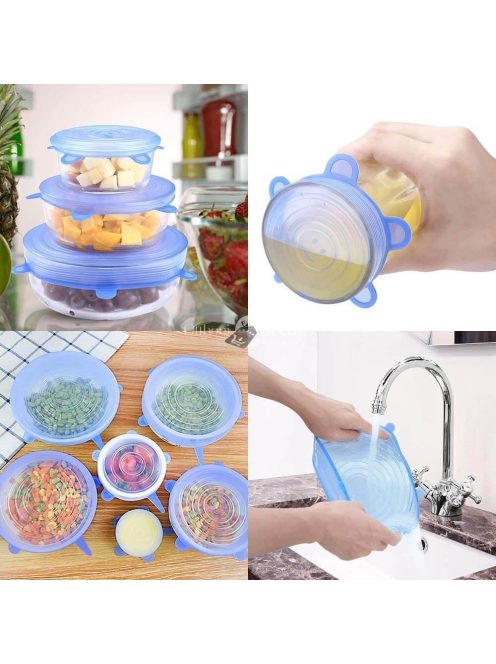 6 db Univerzális szilikon fedő