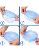 6 db Univerzális szilikon fedő