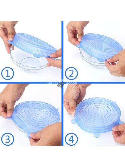 6 db Univerzális szilikon fedő