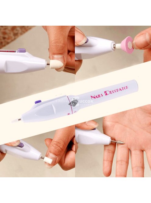 Műköröm csiszoló gép, manikűr, pedikűr készlet