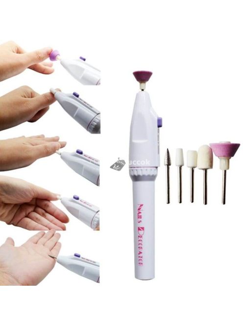 Műköröm csiszoló gép, manikűr, pedikűr készlet