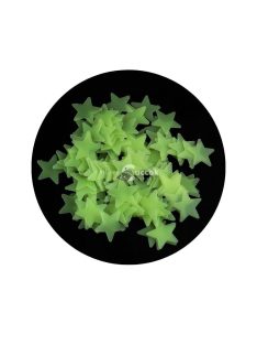   Gyerekszoba dekoráció, világító csillagok, foszforeszkáló csillagok 100 db