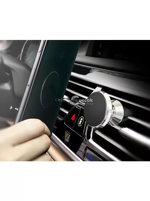 Exkluzív autós szellőzőbe helyezhető mágneses telefontartó