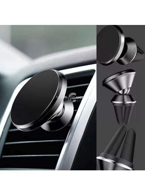 Exkluzív autós szellőzőbe helyezhető mágneses telefontartó