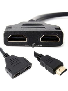   DUAL HDMI kábel HDMI elosztó - Ugyanaz a kép több kijelzőn