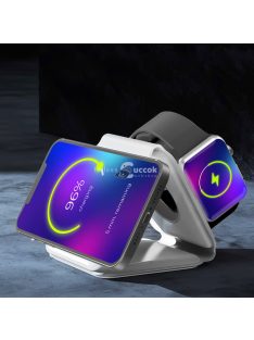   Bewello Vezeték nélküli töltőállomás - 3 az 1-ben - fehér