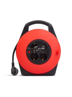   Delight Kábeldob műanyag tartóval - 3 x 1,5 mm² - 2 x USB - 10 m