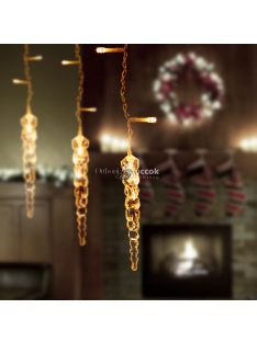   Family LED-es fényfüggöny - jégcsappal - 3,5 x 0,7 m - 180 melegfehér LED - IP44