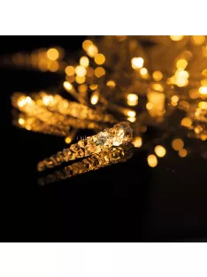   Family LED-es fényfüggöny - jégcsappal - 3,5 x 0,7 m - 180 melegfehér LED - IP44