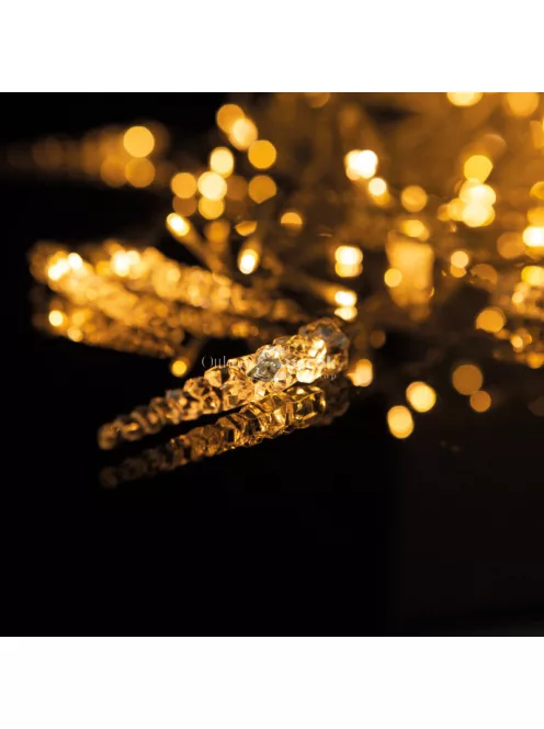 Family LED-es fényfüggöny - jégcsappal - 3,5 x 0,7 m - 180 melegfehér LED - IP44
