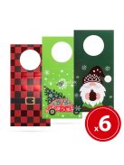 Family Karácsonyi italosüveg kártya - 6 db / csomag