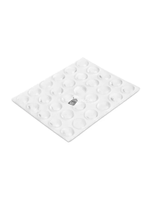 Ajtóütköző szett - öntapadós, átlátszó - 8 mm - 30 db / csomag