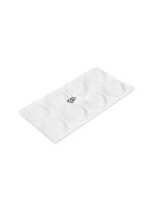 Ajtóütköző szett - öntapadós, átlátszó - 18 mm - 8 db / csomag