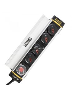 STANLEY 4-es elosztó kapcsolóval, csíptetős