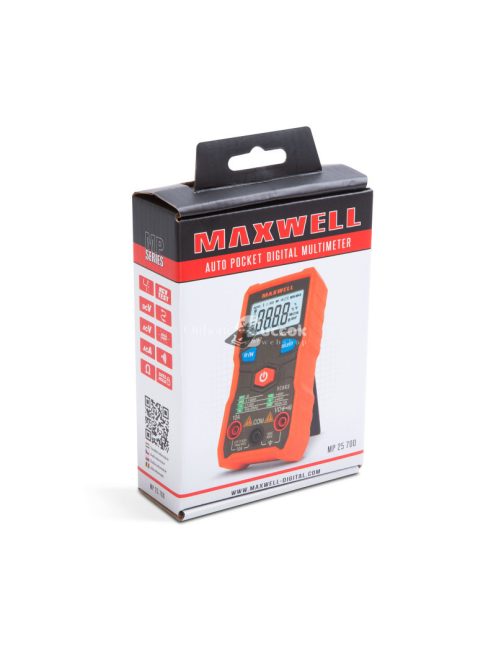 Maxwell-Digital Automata multiméter - érintésmentes feszültség detektálással - nagyméretű kijelzővel - elemes
