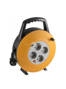 Kábeldob, 4 földelt aljzat, 10 m