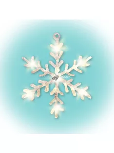 LED-es ablakdísz, hókristály