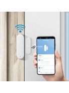 Smart Wi-Fi-s nyitásérzékelő - 2 x AAA - öntapadós